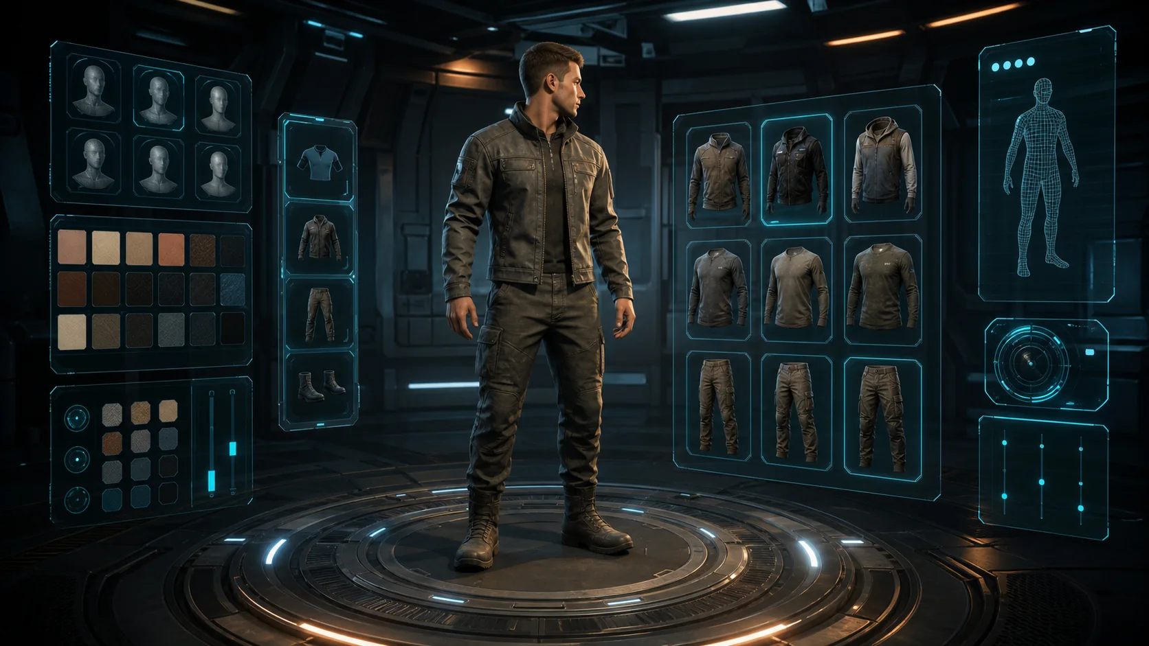 Original character-creation interface